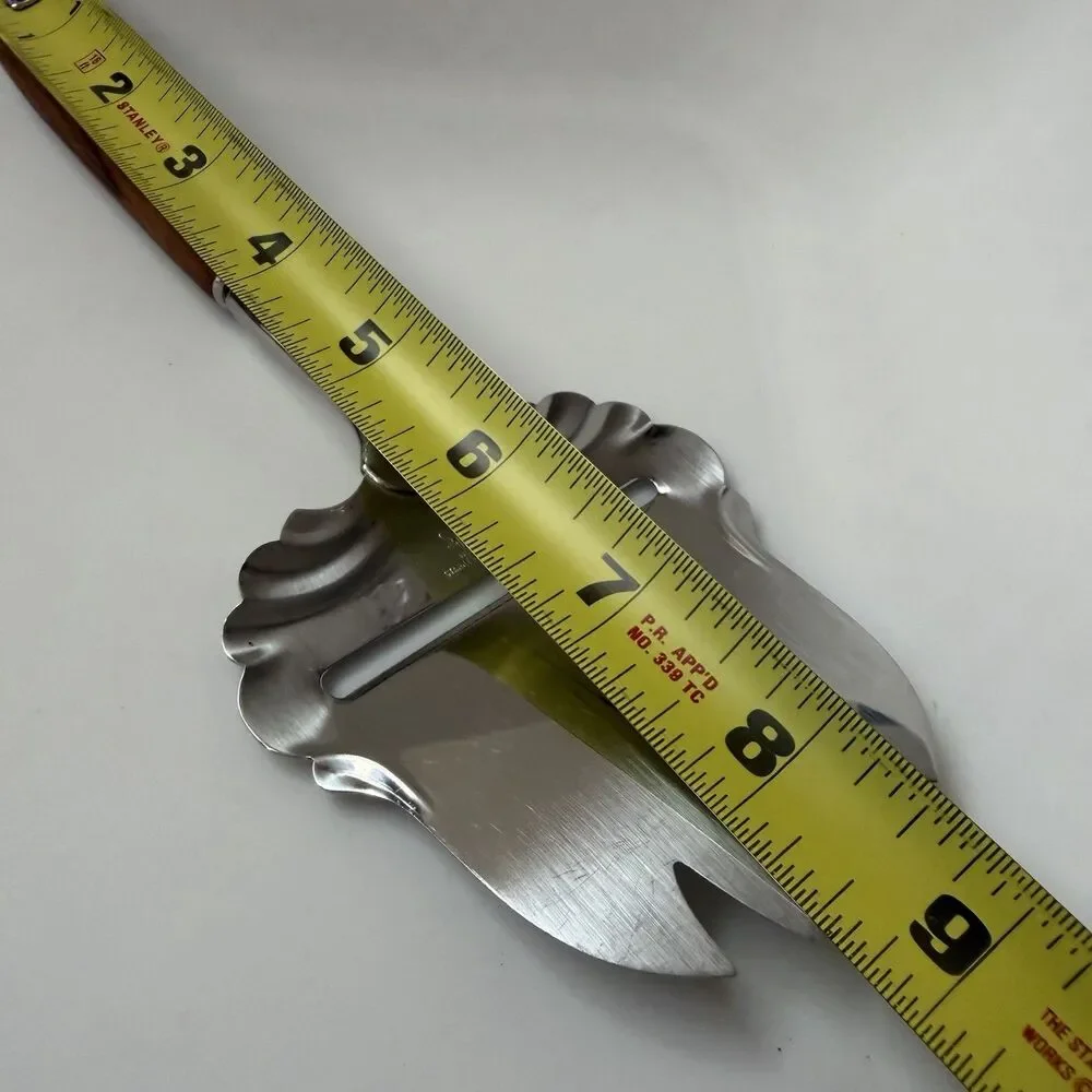Vintage Spar Norway 18/8 Stainless Scandinavian Cheese Slicer Wood Handle 8.5”